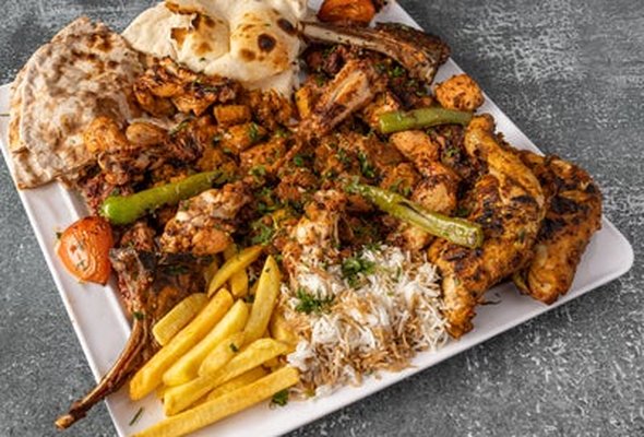 Turkish and Asian Mixed Platter