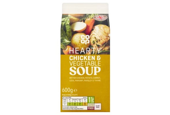 Co-op Hearty Chicken & Vegetable Soup 600g