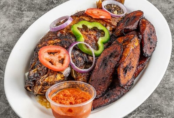 Plantain with Tilapia