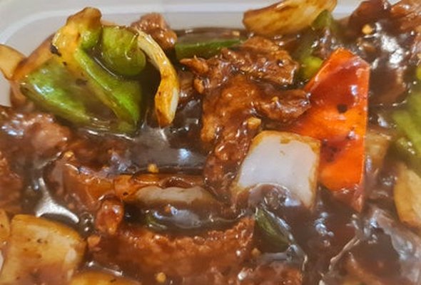 Beef with Green Pepper in Black Bean Sauce