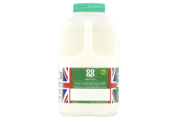 Co-op Semi-Skimmed Milk 1 Pint/568ml
