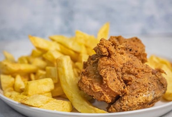 1Pc Southern Fried Chicken & Chips