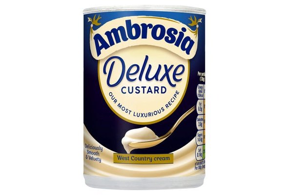 Ambrosia Duluxe West Country Cream Custard Can 400g