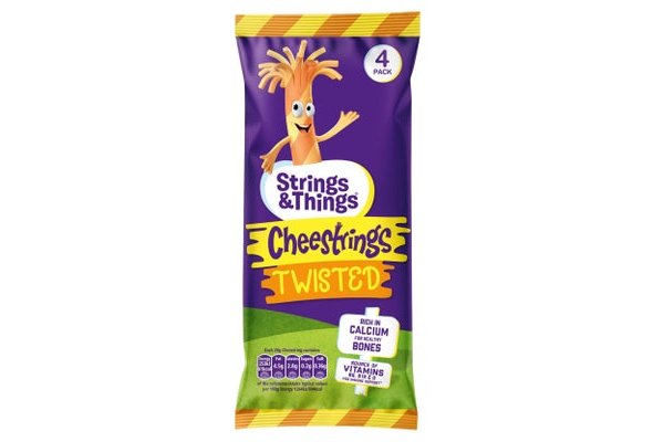 Strings & Things Twisted Cheestrings 80g (4 x 20g)