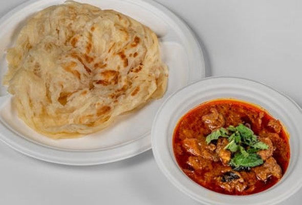 Porotta with Beef Curry