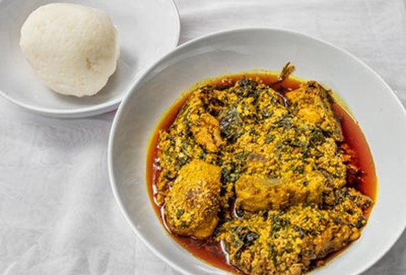 Egusi Soup & Pounded Yam