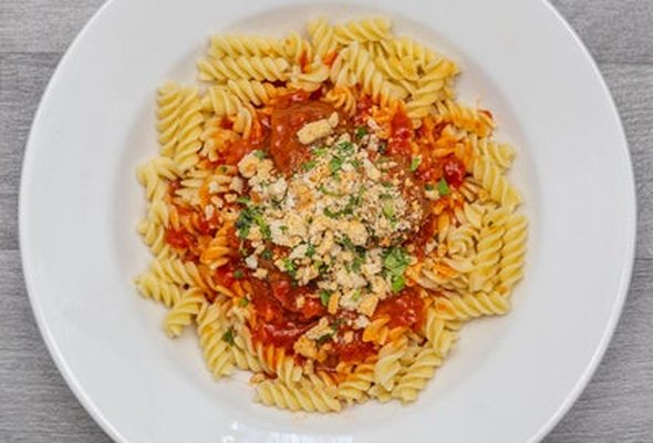 Nonna's Meatballs and Fusilli