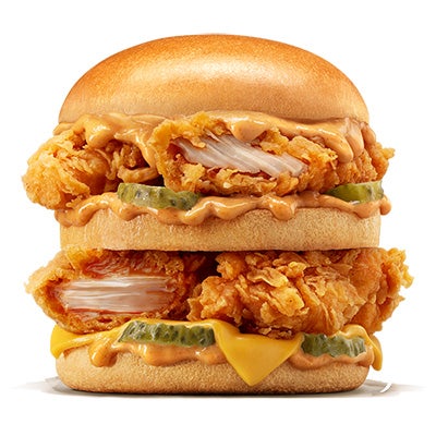 Double Hardee Santa Fe Chicken Sandwich