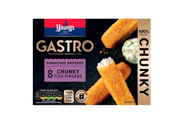 Young's Gastro Signature Breaded 8 Chunky Fish Fingers 320g