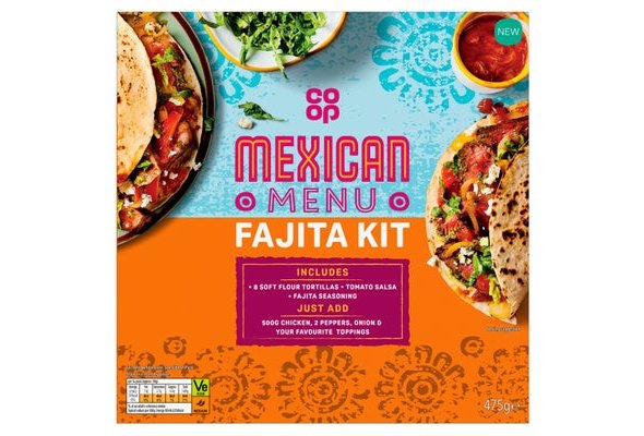 Co-op Mexican Menu Fajita Kit 475g