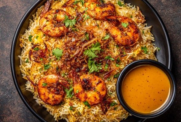 King Prawn Biryani 🍤🍚
