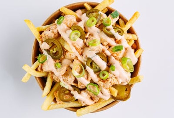 Fries Con Pollo