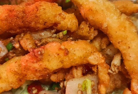 Deep Fried King Prawn with Chilli & Salt