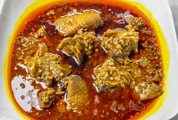 Okro Soup - Meat