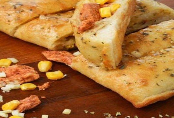 Sweet Corns, BBQ Chicken Stuffed Garlic Bread
