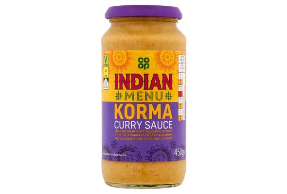 Co-op Indian Inspired Korma Curry Sauce 450g