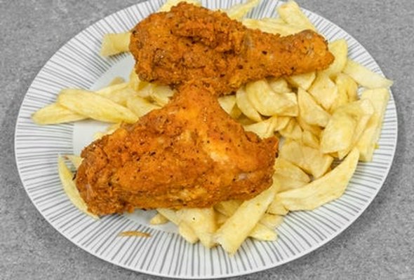 2 Pcs Southern Fried Chicken and Chips