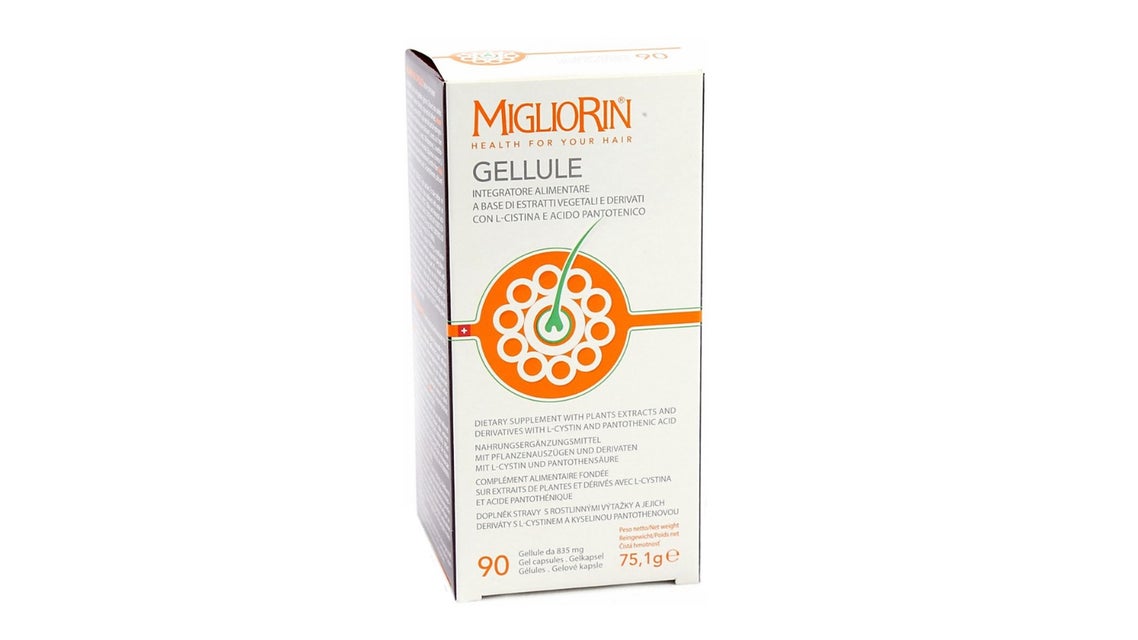 Migliorin Gellule Hair Dietary Supplement with Plant Extracts, L-Cysteine & Panthothenic 90 capsules