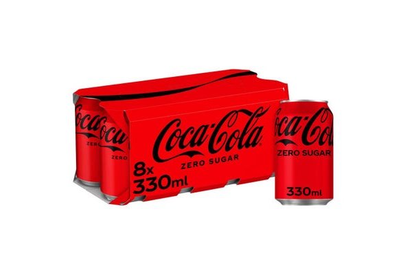 Coca-Cola Zero Sugar 330ml 8 pack