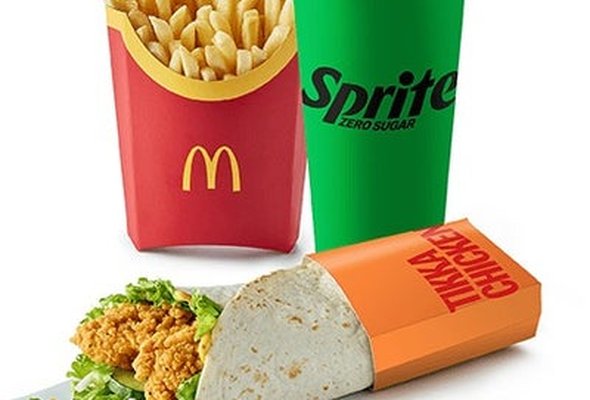 Large Crispy Tikka Chicken Wrap Meal