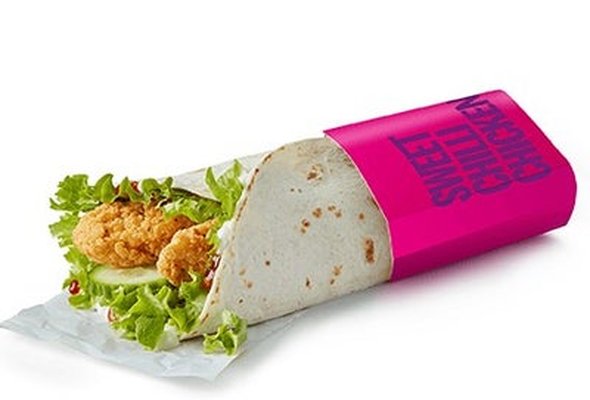 Crispy Sweet Chilli Chicken Wrap