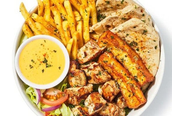 Chicken Souvlaki Plate