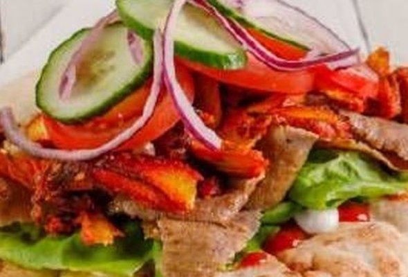 Mixed Donner Kebab in Naan