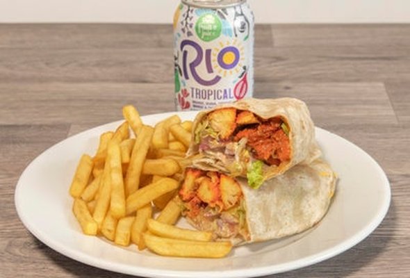 Grilled Chicken Tikka Wrap Meal