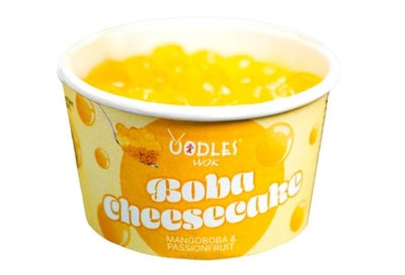 Mango & Passionfruit Boba Cheesecake