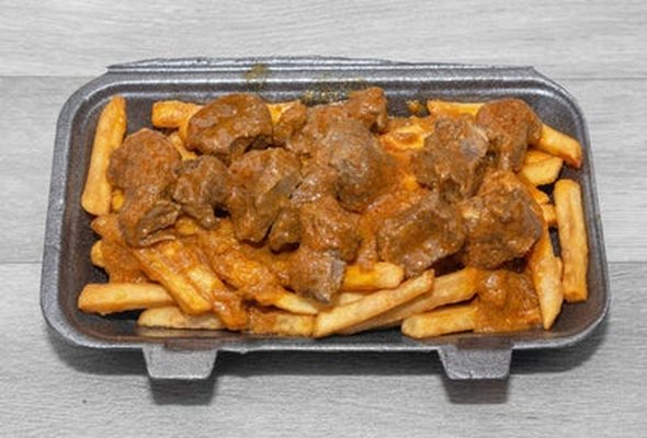 Large Mutton Curry & Chips