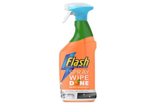 Flash Mandarin Wipe & Done Spray 800ml