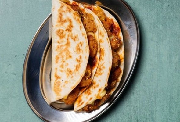 Crispy Cauliflower Toasted Tacos