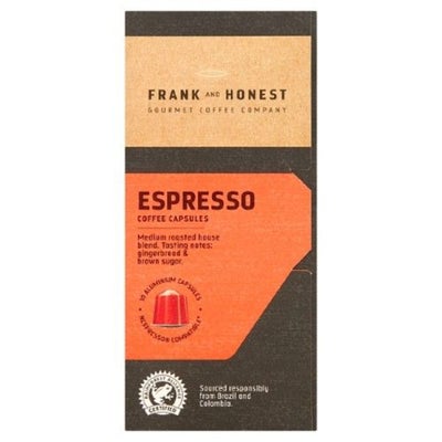 Frank and Honest Espresso Capsules 10pack 58g