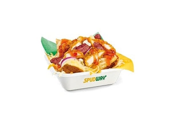 NEW Sweet Chilli Breaded Chicken Fillet & Turkey Rasher Jacket Potato