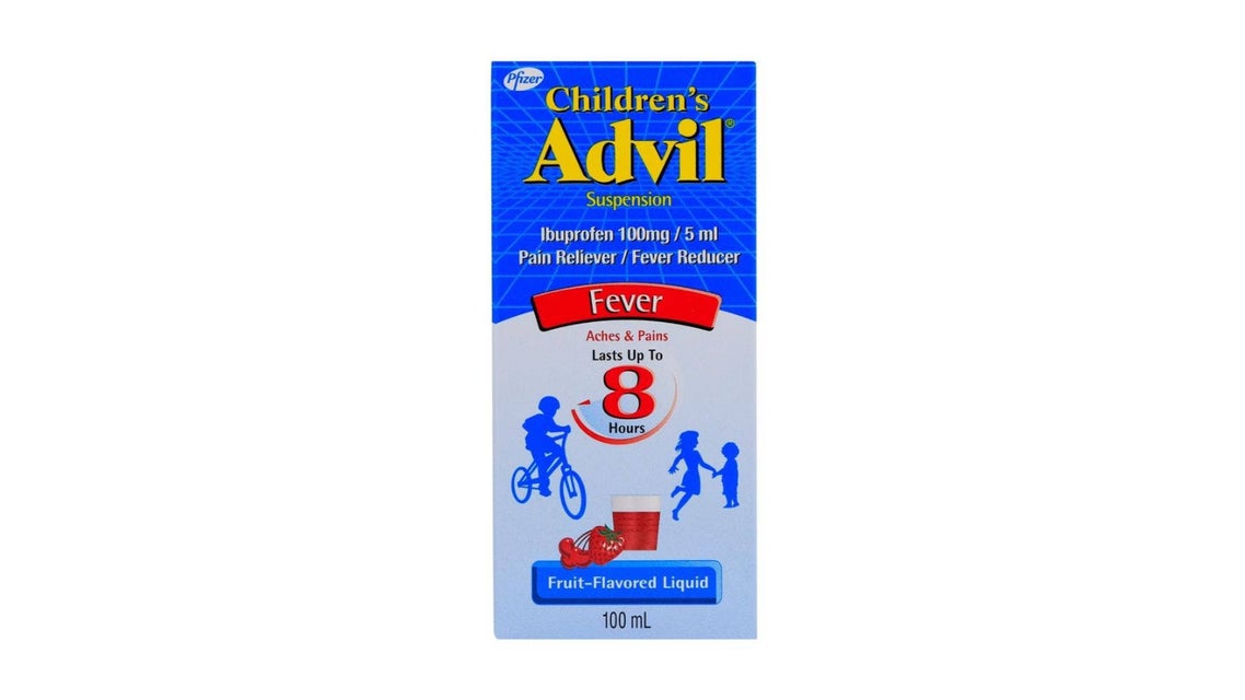 Advil Children's 100mg/5ml Ibuprofen Pain & Fever Reliever Suspension Fruit Flavor 100ml