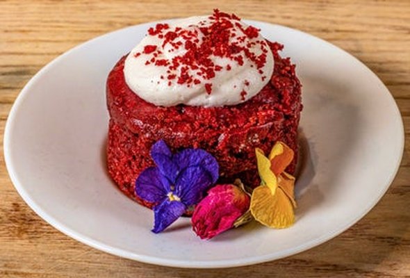 Vegan red velvet cake