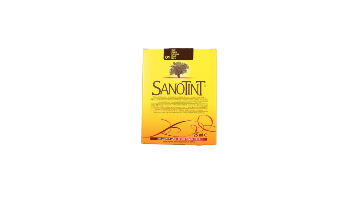 Sanotint Hair Dye Black 01 - ammonia free, resorcinol free 1 pack