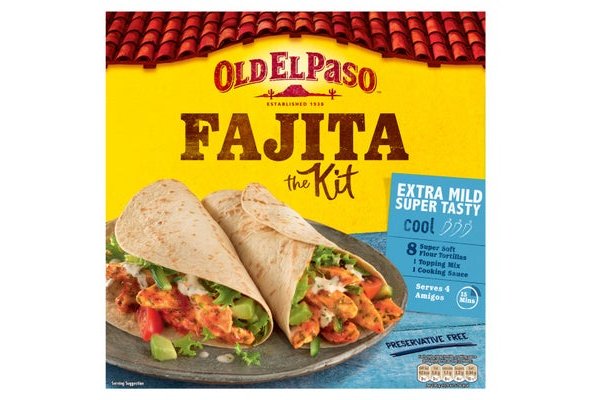 Old El Paso Extra Mild Fajita Kit 476G
