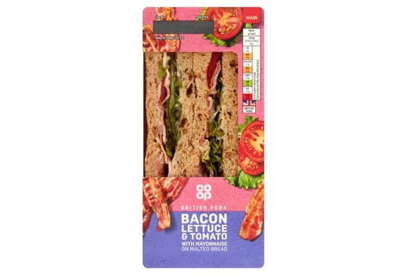 Co-op Bacon, Lettuce & Tomato Sandwich