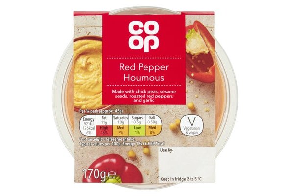 Co-op Sweet Red Pepper Houmous 170g