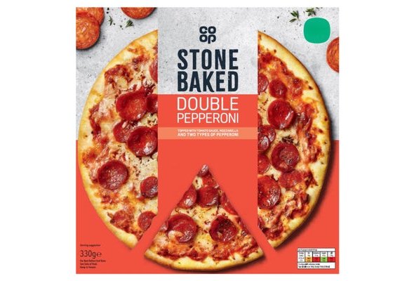 Co-op Frozen Stonebaked Double Pepperoni Pizza 330g