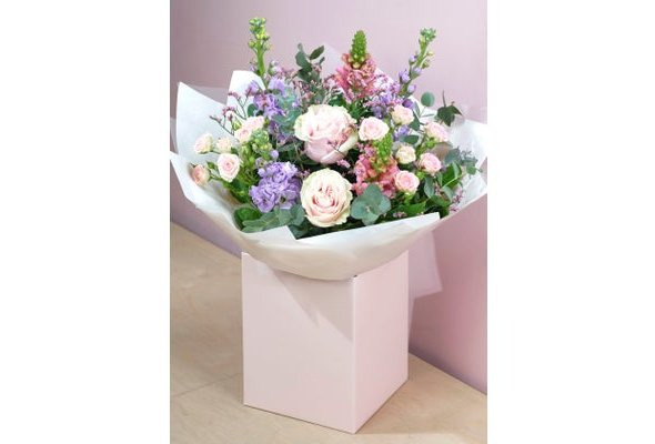 Pink Rose Hand-tied