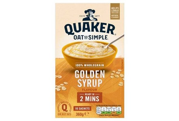 Quaker Oat So Simple Golden Syrup Porridge 10pk