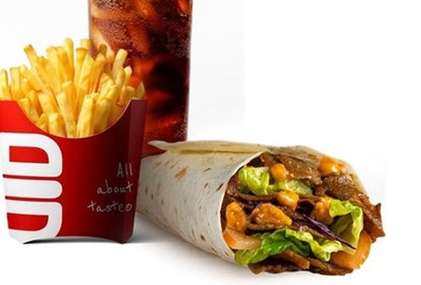 Spicy Beef Doner Wrap Meal