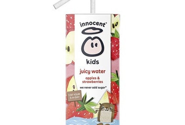 innocent kids juicy water apple & strawberries