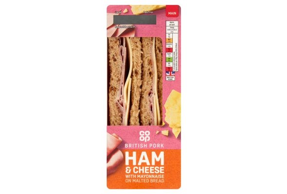 Co-op Ham & Cheese Sandwich