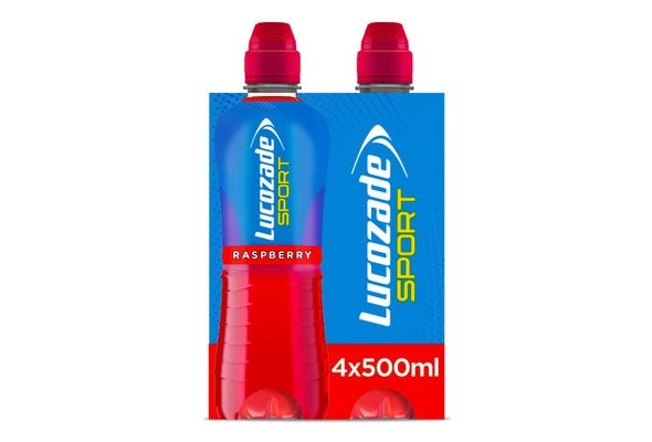 Lucozade Sport Drink Raspberry 4 x 500ml