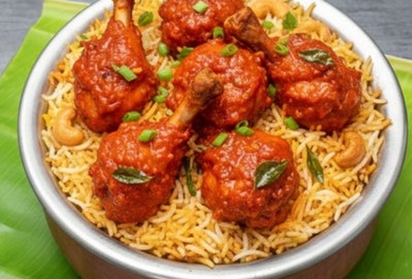 Chicken Lollipop biryani