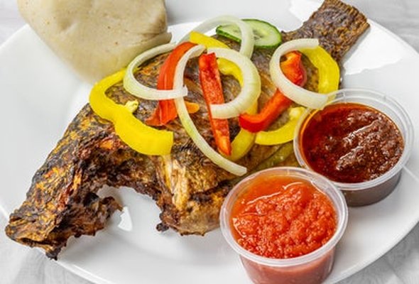 Grilled Tilapia & Banku