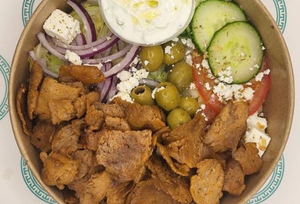 Authentic Greek Beef Salad Bowl